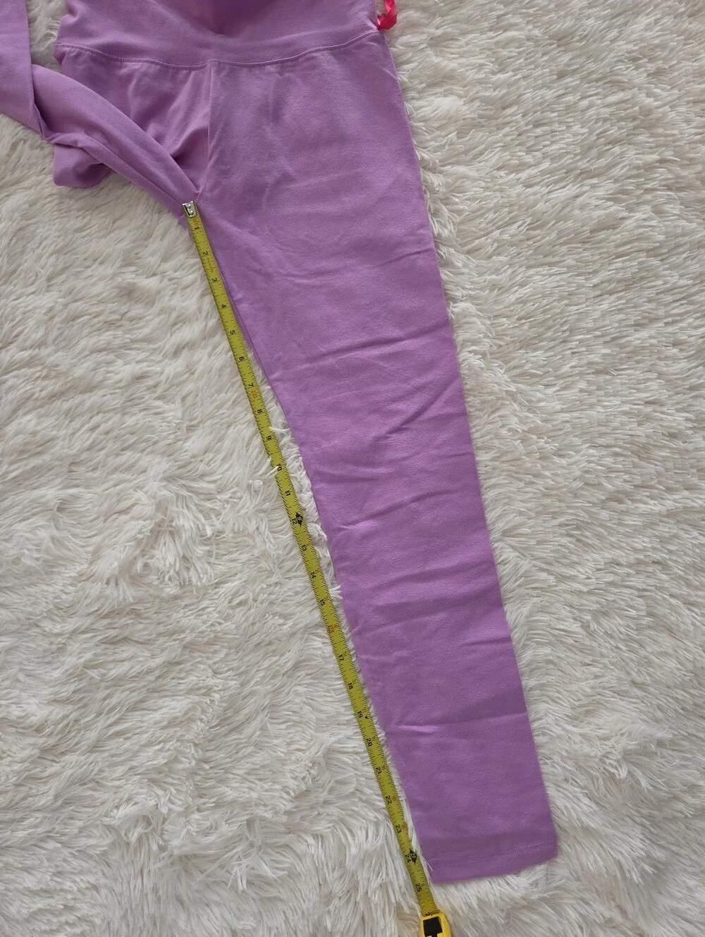 Justice Full Length Leggings Lavender Girls Size L 12/14 NWT